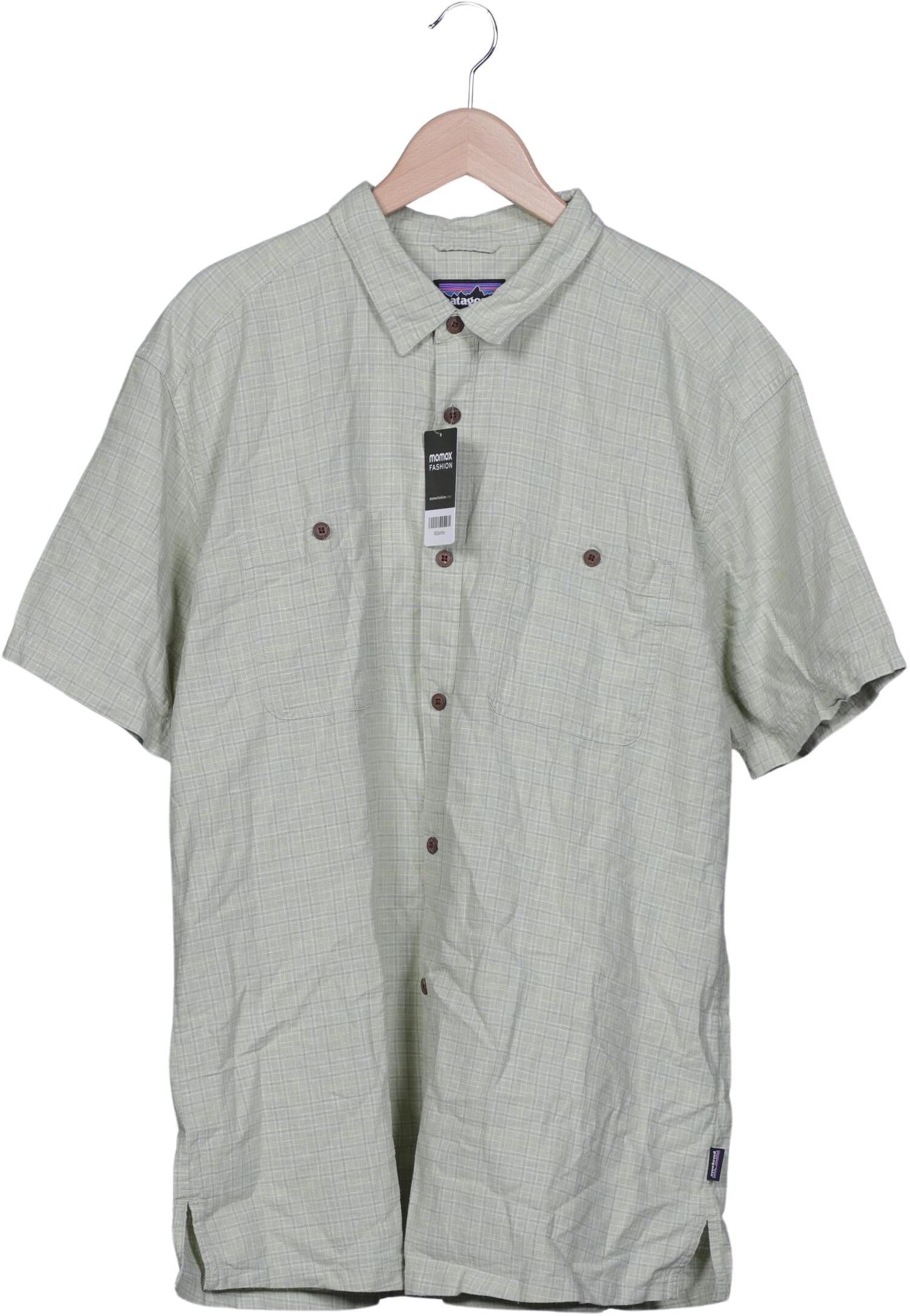patagonia Herren Hemd, Hellgrün, Gr. XL, Hanf / Baumwolle - Second Hand