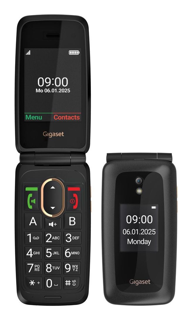 Gigaset GL795 4G Smartphone 7,11 cm (2.8 Zoll) 2 MP Single SIM (Schwarz)