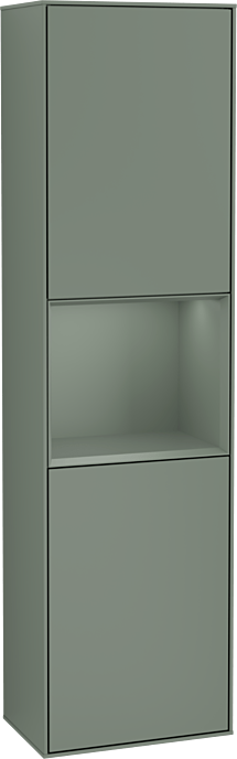 Villeroy und Boch Finion Hochschrank G460GMGM 41,8x151,6cm, links, Emotion, Regal Olive Matt Lacquer, Olive Matt Lacquer