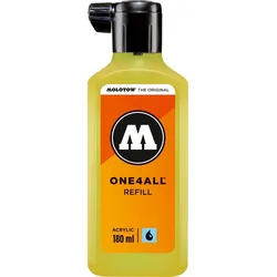 Nachfülltinte One4All für Permanentmarker 180ml neongelb fluorecent