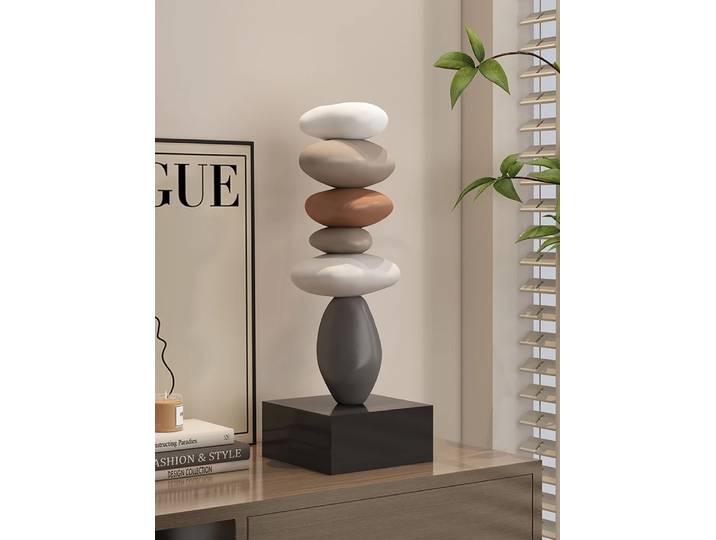 Art moderne Feng Shui pierre résine Sculpture armoire à vin décor salon bureau décoration de la maison pierre Statue modèle Figurines