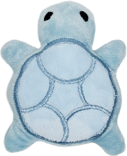 Quick Pick Pro Cute Turtle Squeaky Dog Toy Plush Chew Toy For Puppies & Small Dogs blue