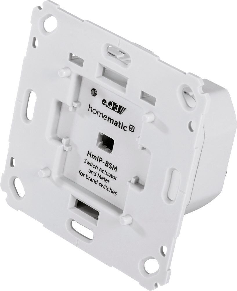 HOMEMATIC IP Unterputzschalter "Schalt-Mess-Aktor für Markenschalter - Unterputz (142720A0)", weiß, B:7,1cm H:7,1cm T:3,7cm, Smart-Home-Stationen, Unterputzschalter