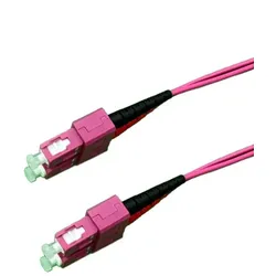 GRAFENTHAL OPTICAL FIBRE CABLE OM4 SC/UPC-SC/UPC LSZH 1.00M ERICA VIOLET