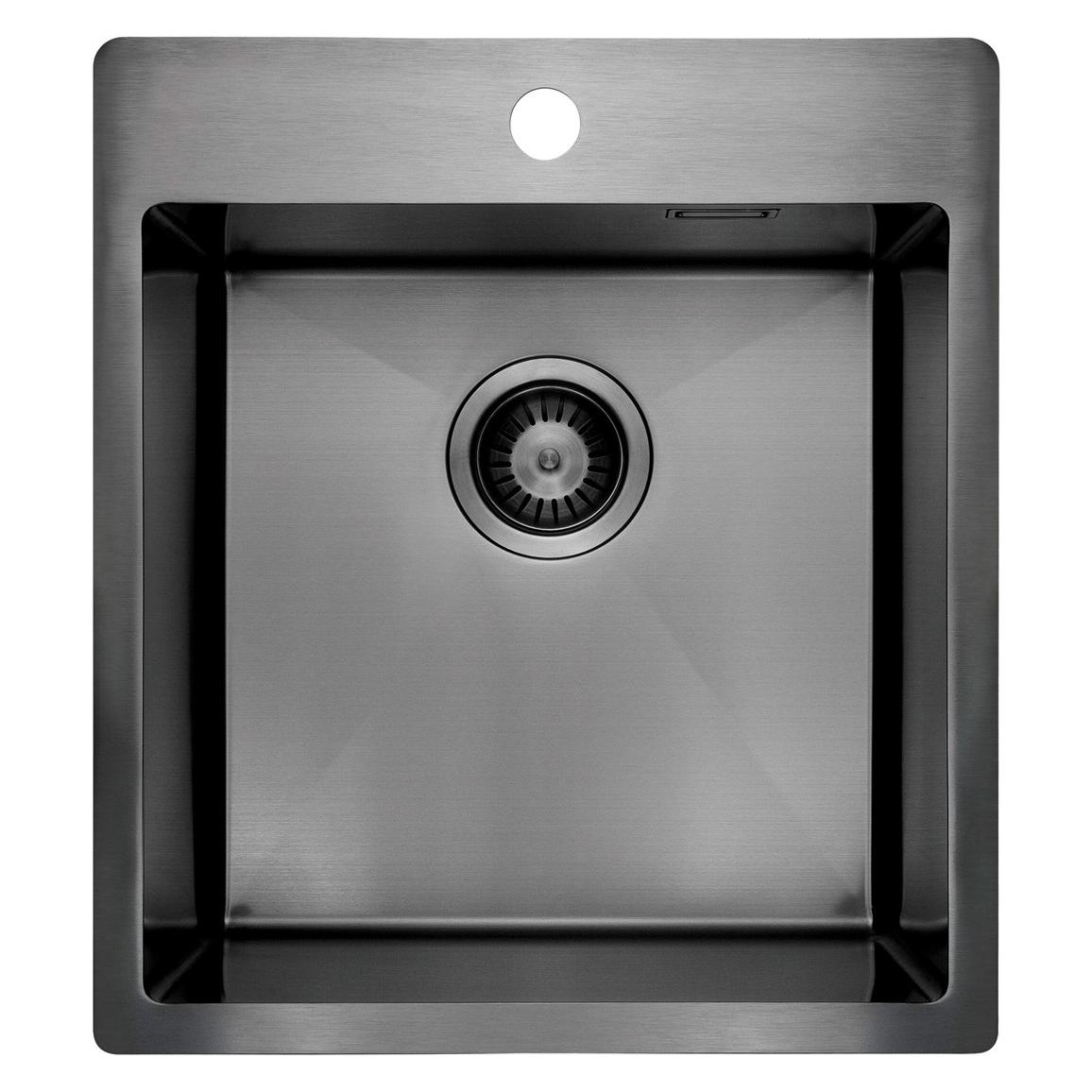 Deante 1-Becken-Spüle aus Stahl (ZPO_D10A)