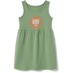 Tchibo - Kinder-Jerseykleid - Gr. 122/128 - grün/print