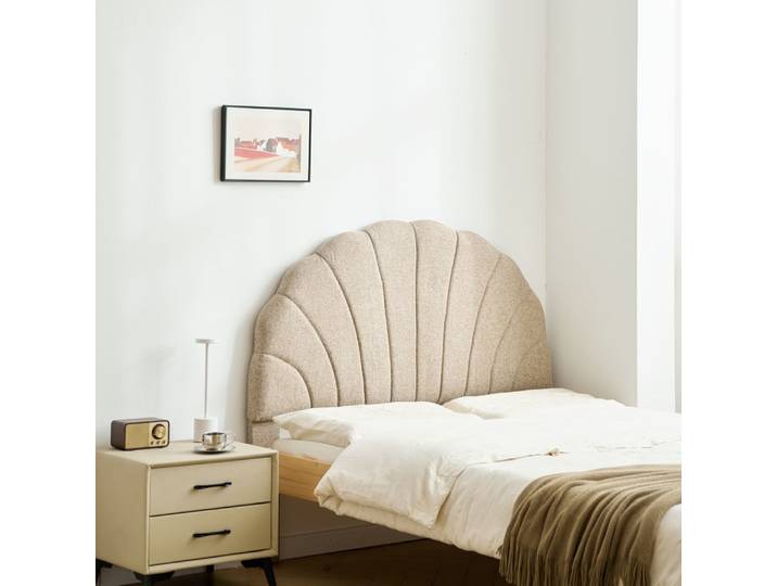 Tête de lit 140 en tissu beige