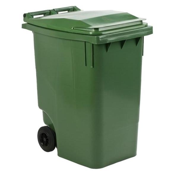 ESE Mülltonne Mini Container 360 L Grün mobiler Abfallbehälter (360 l) (ESE-176400)