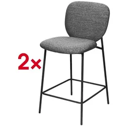 meet 2er-Set Barhocker »meet - Twist« grau