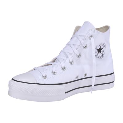 Sneaker CONVERSE "CHUCK TAYLOR ALL STAR PLATFORM CANVAS", Damen, Gr. 36, weiß, Textil, Schuhe Sneaker