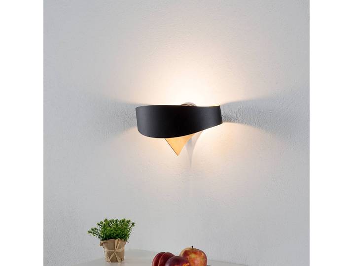 Design wandlamp SCUDO, zwart, Hal, metaal, Wandlamp design