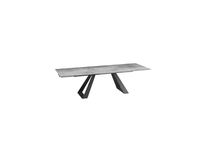 Ausziehbarer Designer Esstisch „Ascension“ aus Keramik, in verschiedenen Grössen Silver 190-270 x 100 cm Akante Design