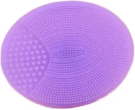 Inspire Picks Soft Silicone Face Brush Manual Facial Cleansing & Exfoliating Massage Brush purple