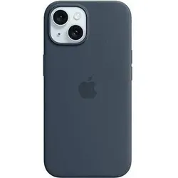 Apple Silikon Case mit MagSafe für Apple iPhone 15, sturmblau