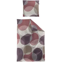 Irisette, Bettwäsche, Edel-Feinbiber Bettwäsche Meran 8755 beere (Bettwäsche Set, 135 x 200 cm, 80 x 80 cm)