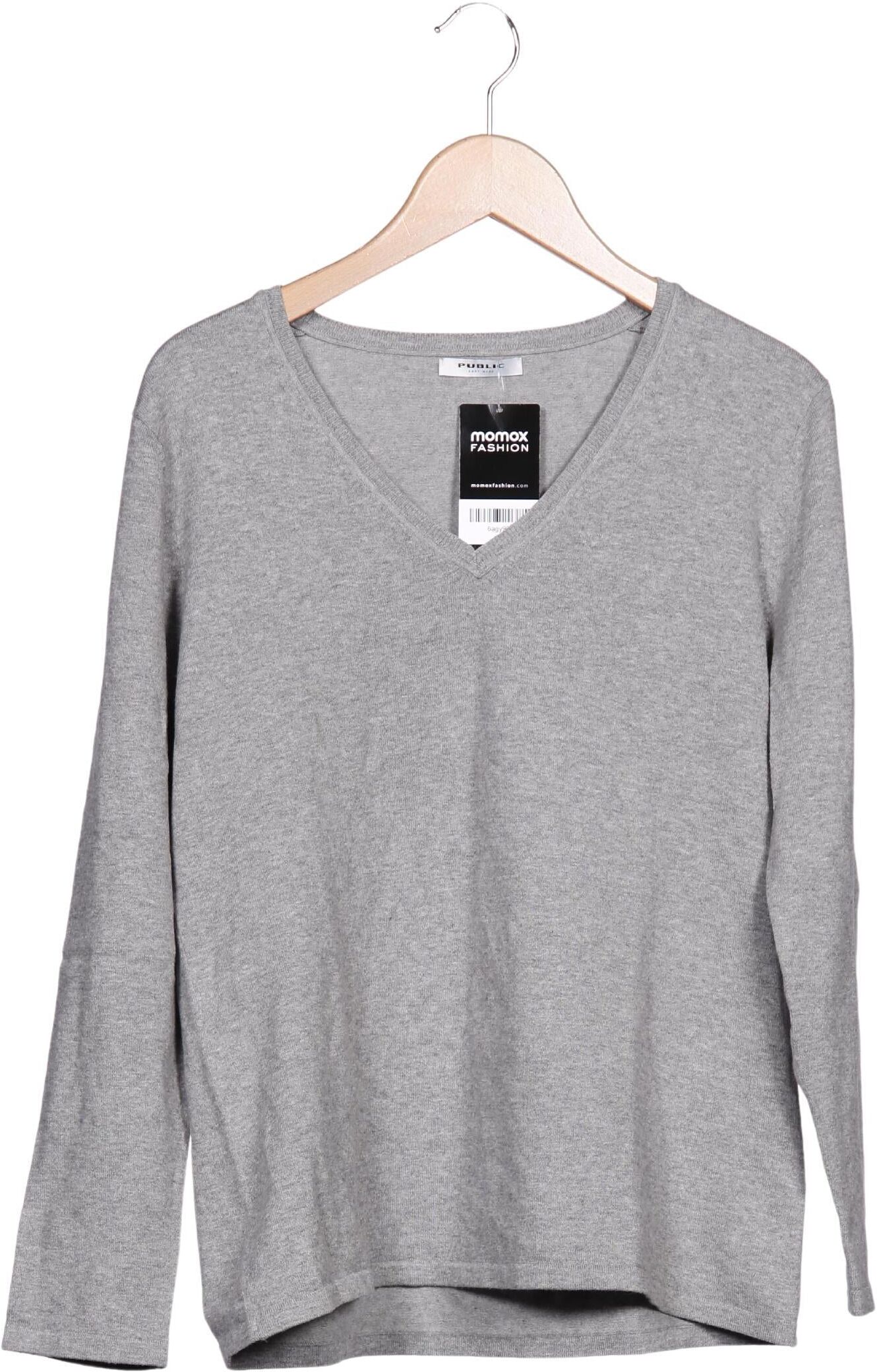 Public Damen Pullover, Grau, Gr. EU 44, Elasthan / Baumwolle - Second Hand