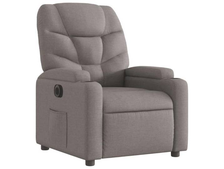 Fauteuil inclinable électrique avec Repose-Pied Ajustable Taupe Tissu S585