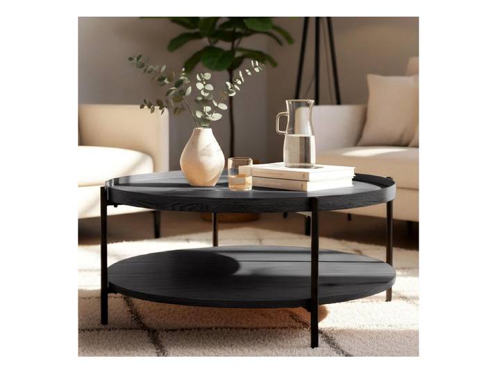 CLP Couchtisch Corbitan (1er), Holztisch, pulverbeschichtetes Metall