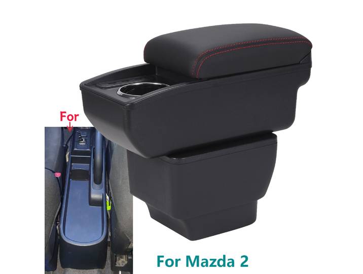 Boîte d'accoudoir de voiture pour MAZDA 2 Demio, boîte de rangement automatique, pièces de rénovation dédiées, détails intérieurs, accessoires de voiture