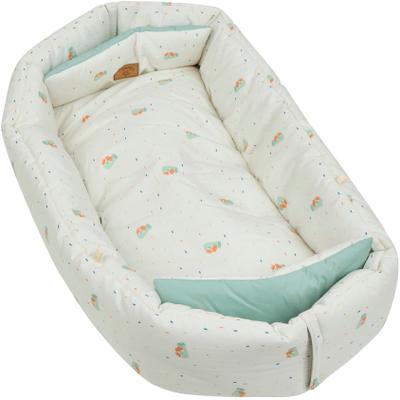 Bettnestchen STERNTALER "Fuchs Filou", lichtgrau, Obermaterial: 80% Baumwolle, 20% Polyester. Füllung: 100% Polyester, Bettnestchen