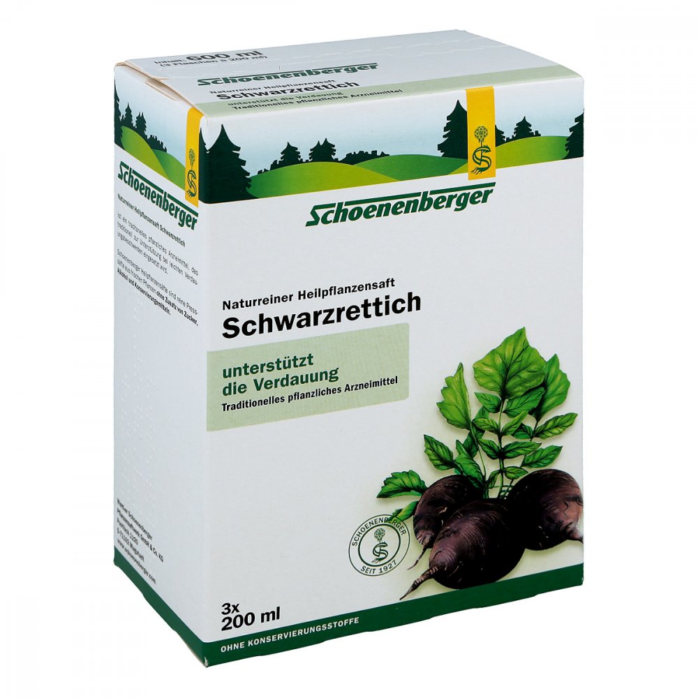 SALUS Pharma GmbH Schoenenberger Naturreiner Heilpflanzensaft Schwarzrettich 00700134