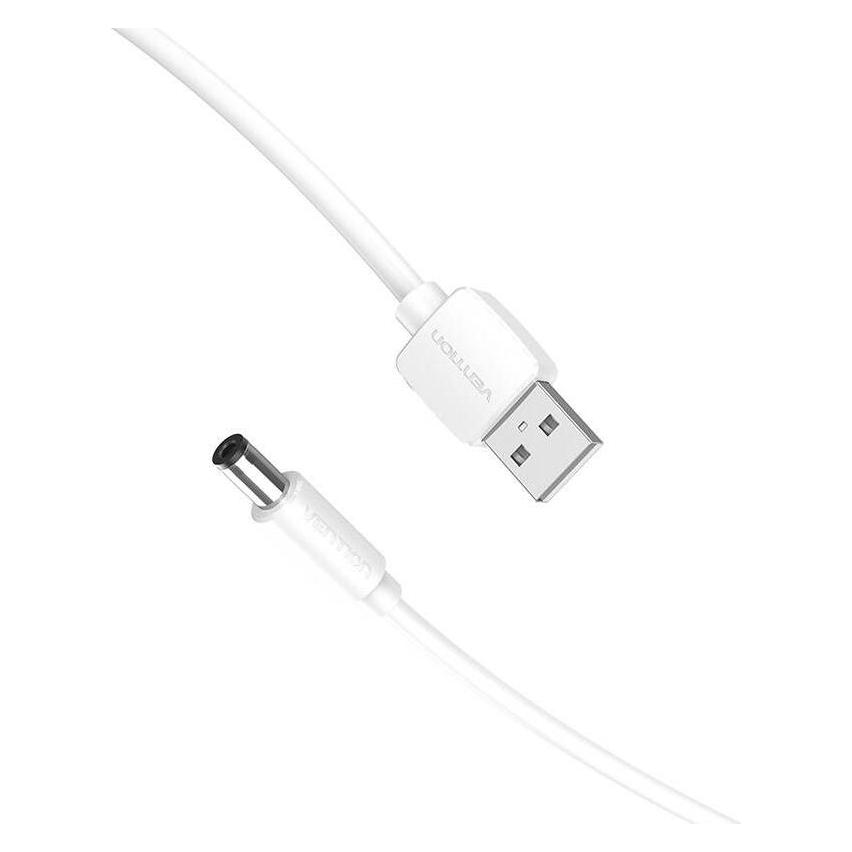 Vention USB to DC 5.5mm Power Cable 1m CEYWF (white) (1 m) (CEYWF)
