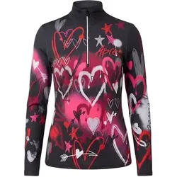 KRIMSON KLOVER Baselayer Graffiti Girls Top, Größe XL in Schwarz Schwarz