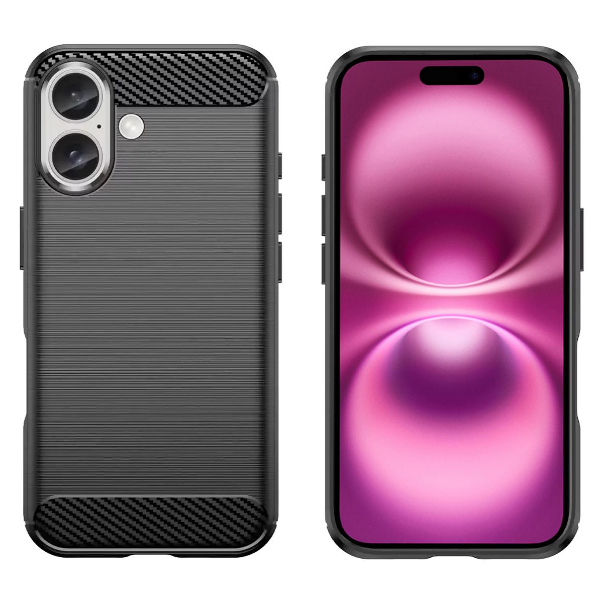 Insmat Backcover Carbon steel Iphone 16 (Apple iPhone 16) (650-1279)