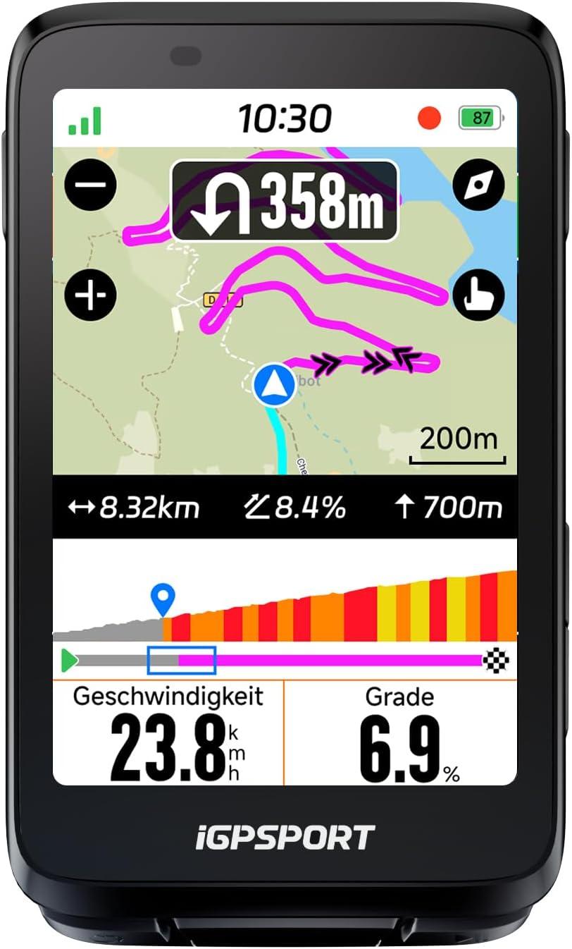 GPS-Fahrradcomputer - Kabellos - 3,5-Zoll-Touchscreen - Navigation - Musiksteuerung