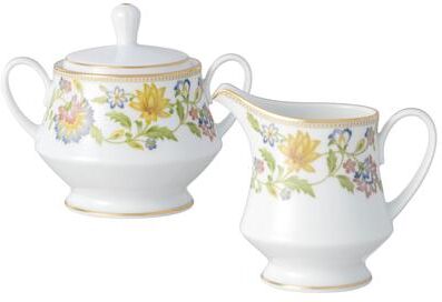 Noritake Tusker Garden Sugar & Creamer Set