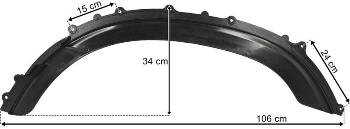 Pacol Ampliamento, parafango DAF-MG-041R