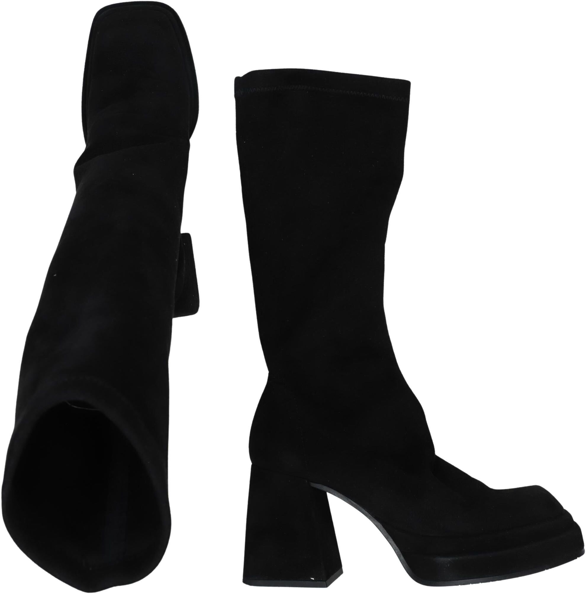 ras Damen Stiefel, Schwarz, Gr. EU 38, kein / Etikett - Second Hand