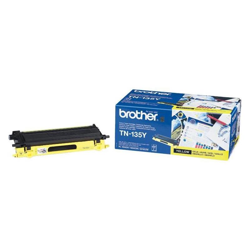 Brother Yellow Toner Cart for HL-40xx (Y) (TN135Y)