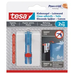 tesa Klebenägel 4.5 cm  x 6.4 cm weiß