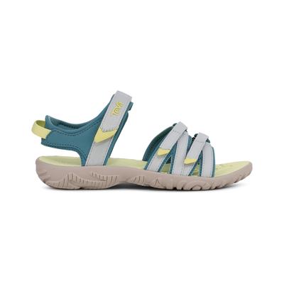 Sandale TEVA "TIRRA KIDS", Mädchen, Gr. 20, bunt (smoke blau, dawn grau), Synthetik, Textil, Schuhe Sandale, mit Klettverschluss, rutschfeste Gummilaufsohle, schnell trocknend