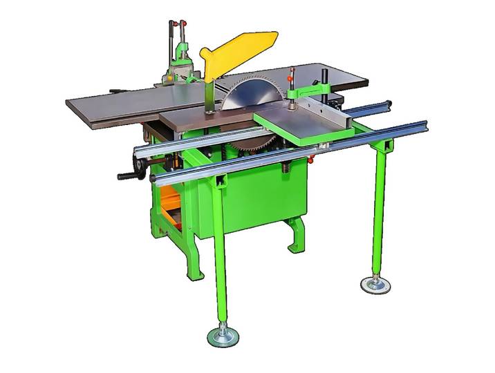 Raboteuse-Scie Combinée Électrique Multifonction Haute Efficacité et Durable pour le Travail du Bois (Raboteuse, Dégauchisseuse, Débavureuse)