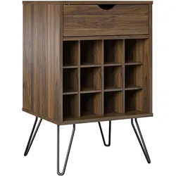 Weinregal Harmony Walnussfarben ca.51x80x45cm