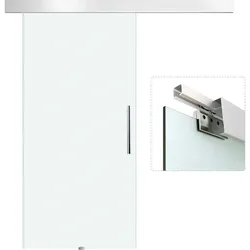 INNENTÜR Alulegierung Glas Vollflächtig Satiniert