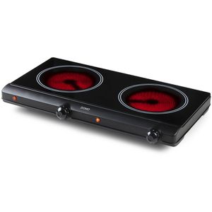 Domo Kochplatte DO339KP, Infrarot-Doppelkochplatte, schwarz, 2500 Watt