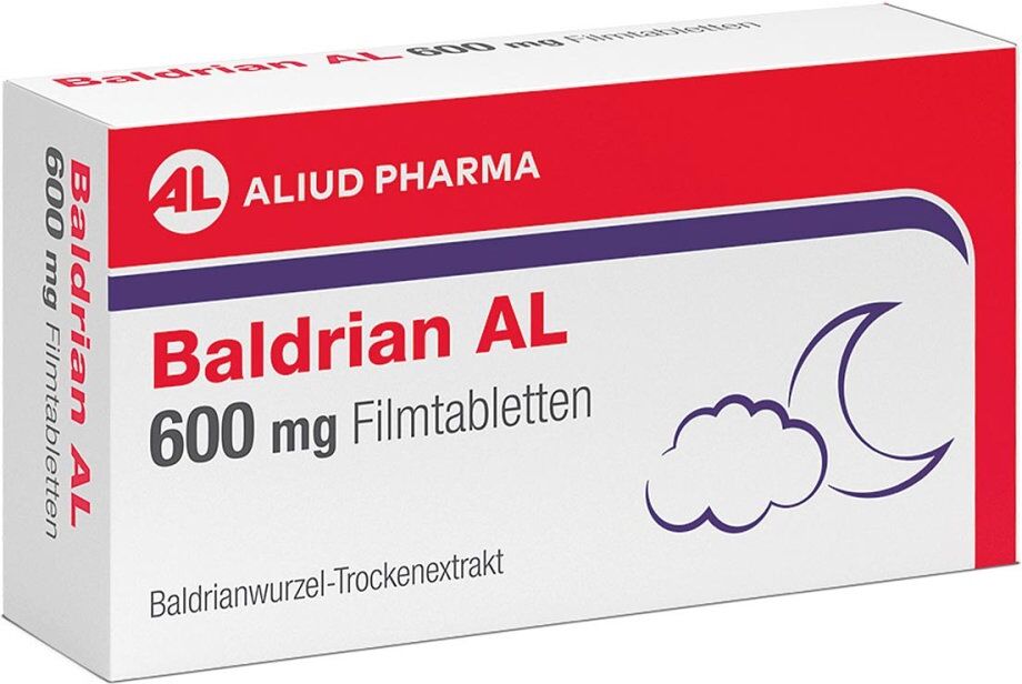 AL Aliud Pharma Baldrian AL 600 mg Filmtabletten bei leichter Nervosität und Sch