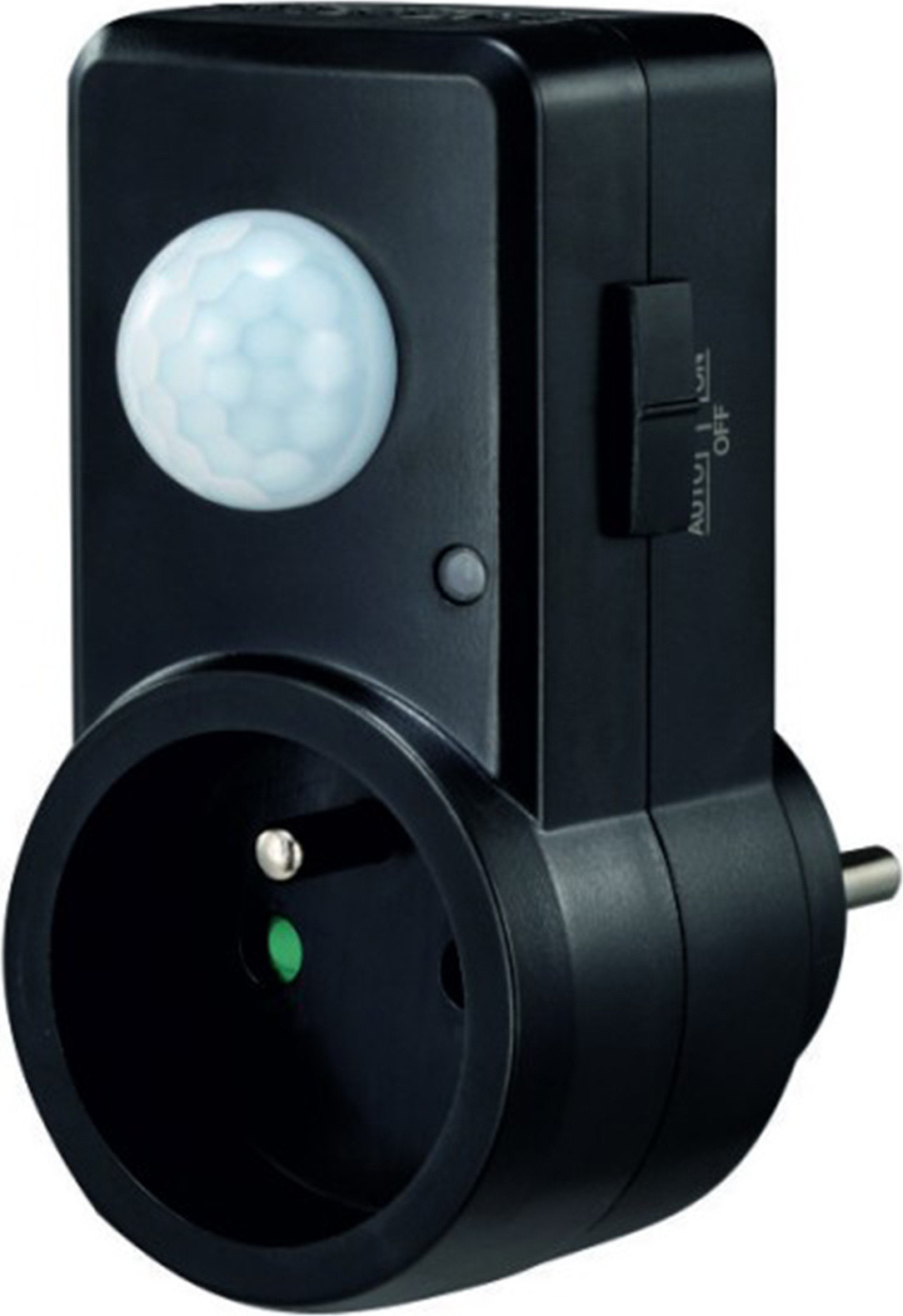 Eco Light Zwarte PIR-bewegingssensor met stekker model CP-10C ECO-uitvoering