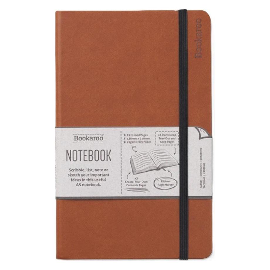 Teka Bookaroo Notizbuch Journal A5 - Braun (A5, Liniert, Harter Einband) (47995864)