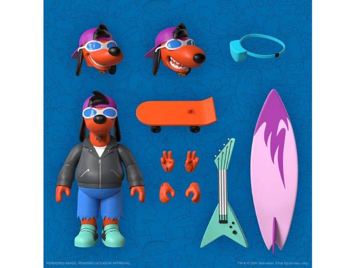 Super7 Actionfigur The Simpsons Ultimates Poochie 7 Inch Actionfigur