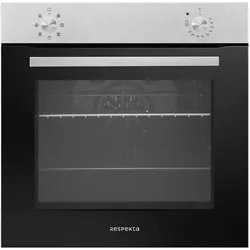 Respekta Einbaubackofen Jannis AB121-26, 72 Liter, Umluft, Grill und Dampfreinigung