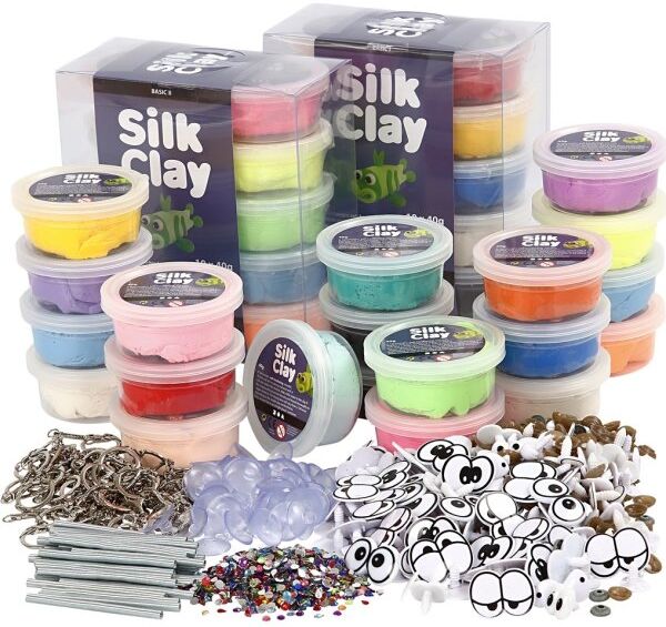 Silk Clay Modellermasse Sæt, Funny Friends
