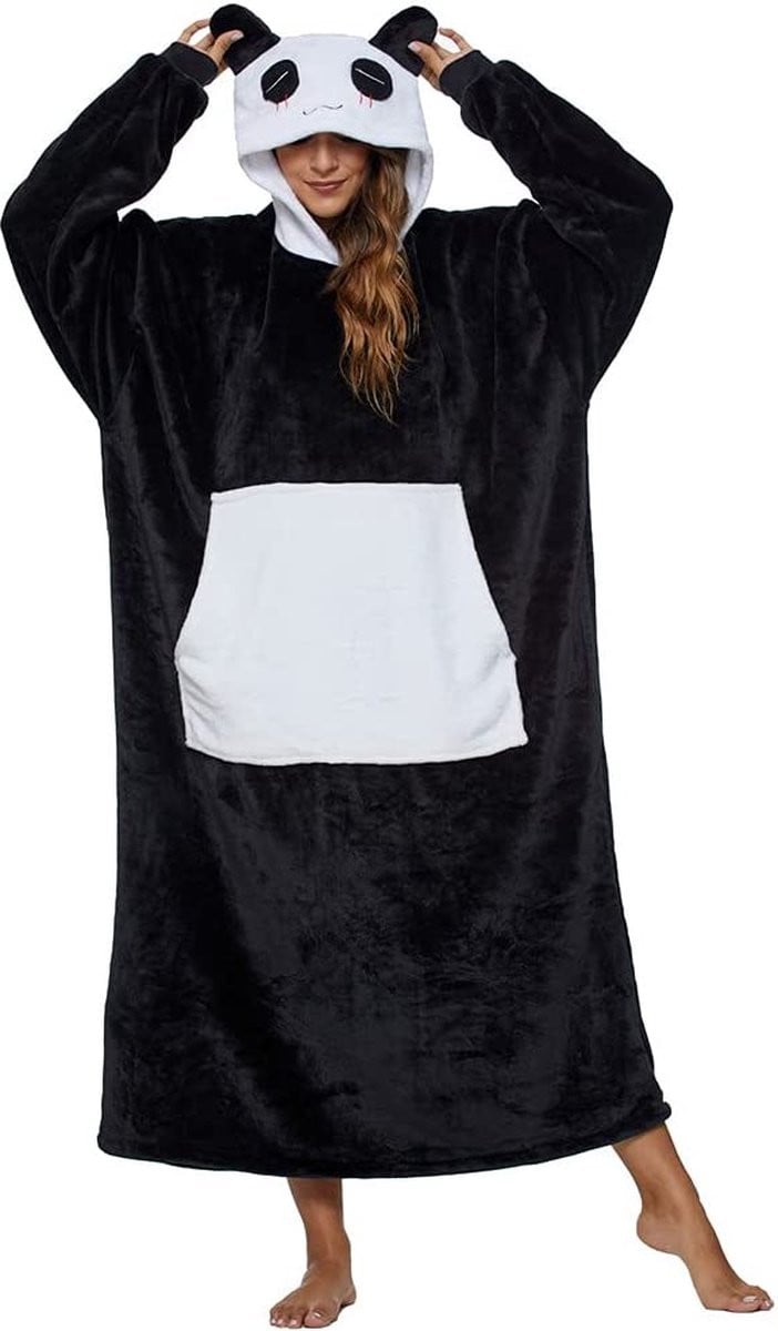 Unisex oversized draagbare deken hoodie