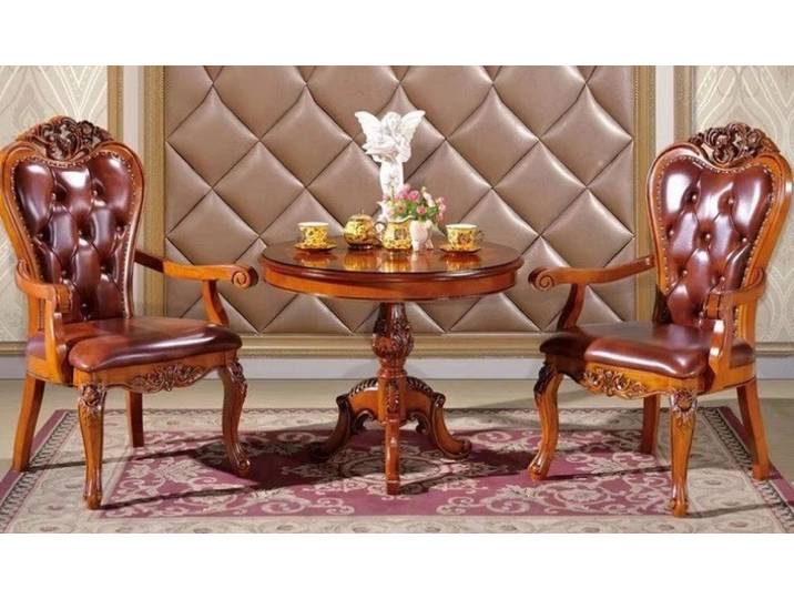 JVmoebel Chesterfield-Sofa Braune Tischgarnitur 2x Chesterfield Sessel Designer, Made in Europa