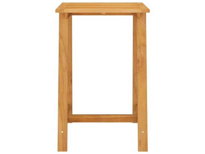 Keeushr Garten-Stehtisch 70x70x104 cm Akazie Massivholz Ölfinish, leicht zu reinigen, für Innen- und Außenbereich, individuelle Farbvariation