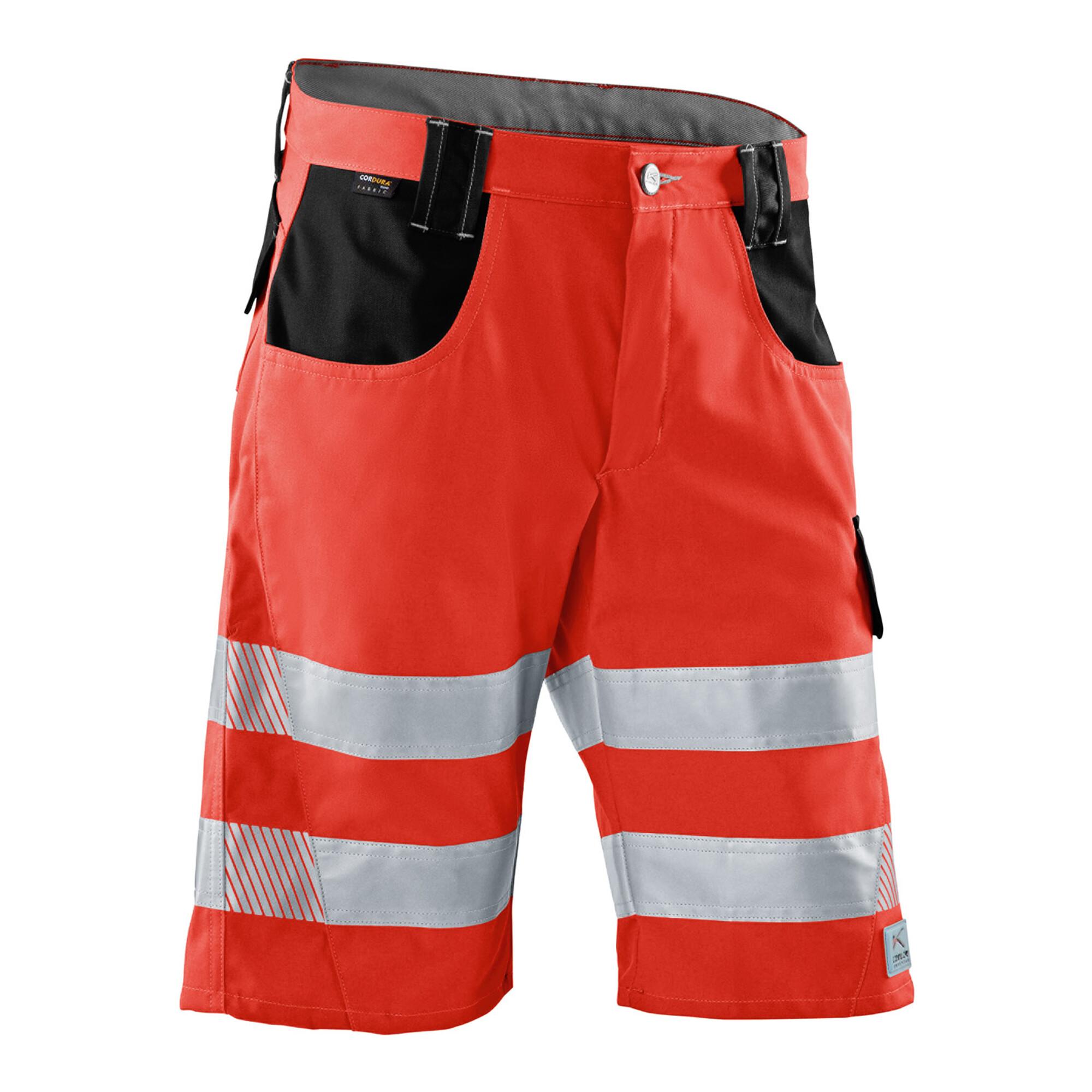 Kübler PSA Reflectiq Shorts 2307 warnrot/schwarz 50 ; Kübler Workwear (2307 8341-5499-50)