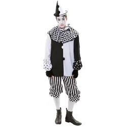 Harlekin-Kostüm "Black & White" für Herren